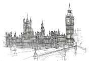 Houses of Parliament #illustration #London | Houses of parliament london,  Architecture, Houses of parliament